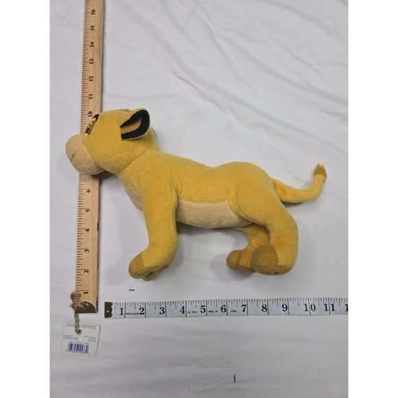 Disney The Lion King Simba Plush‎ Toy Small Stuffed Animal Yellow Lion Cub 9" - Picture 2 of 4
